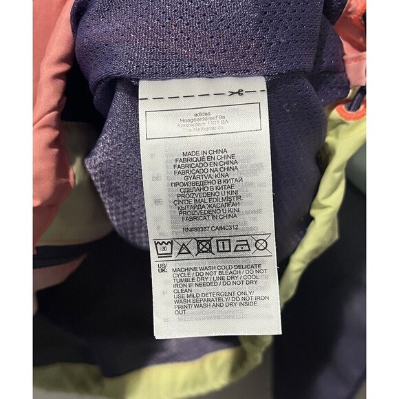 Adidas Original Jacket Women’s Large Girls Are Awesome Full Zip Tie Dye - Picture 9 of 9